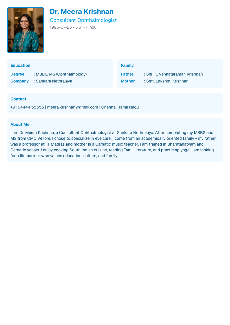 Duo Tone - Marriage Biodata Template Design