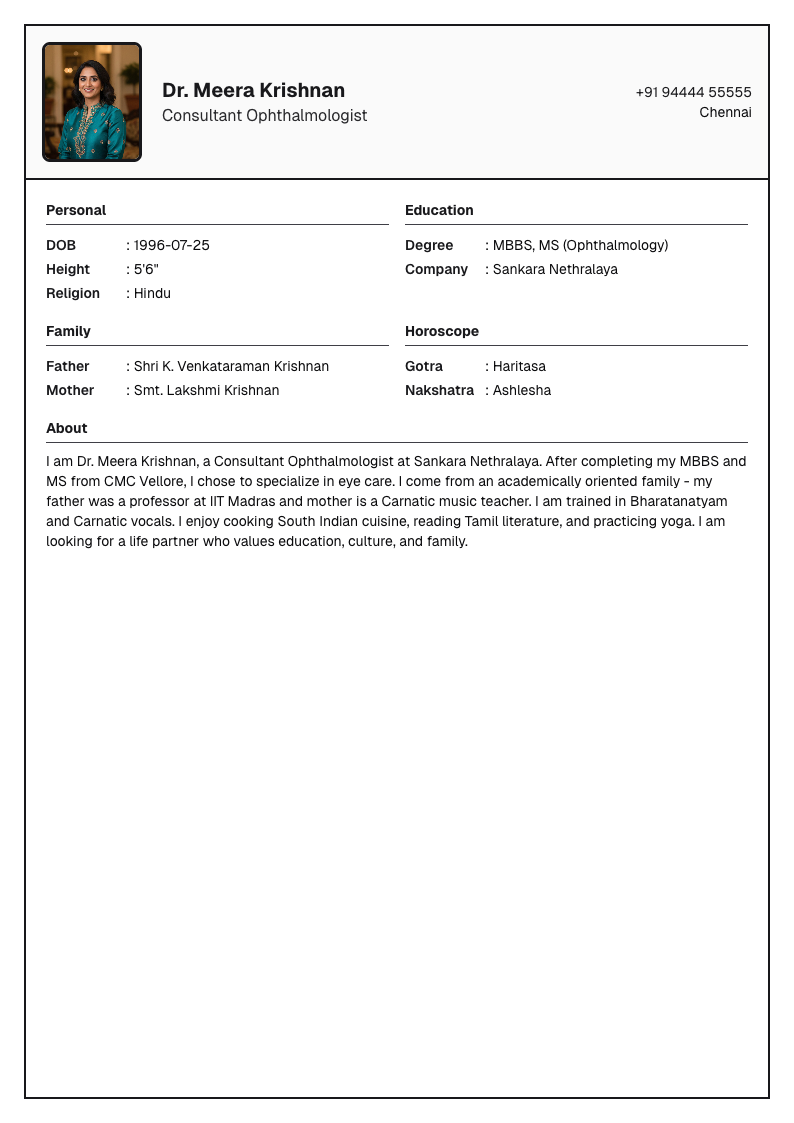 Legal Black - Marriage Biodata Template Design
