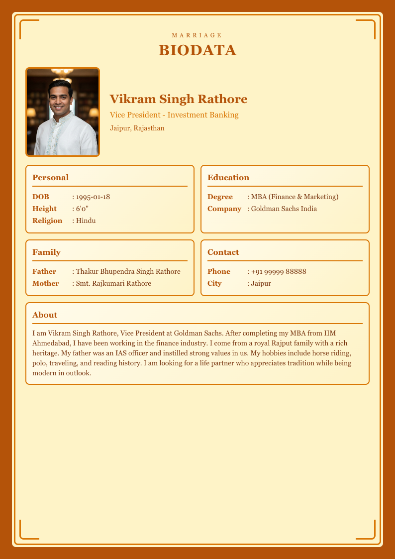 Golden Crown - Marriage Biodata Template Design