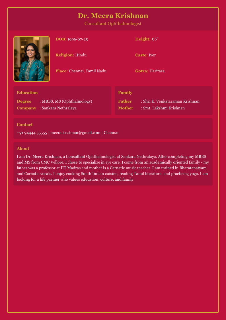 Ruby Red - Marriage Biodata Template Design