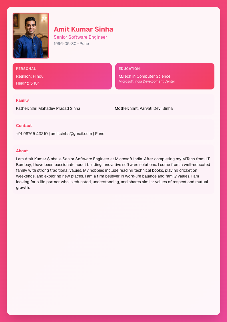Candy Pop - Marriage Biodata Template Design