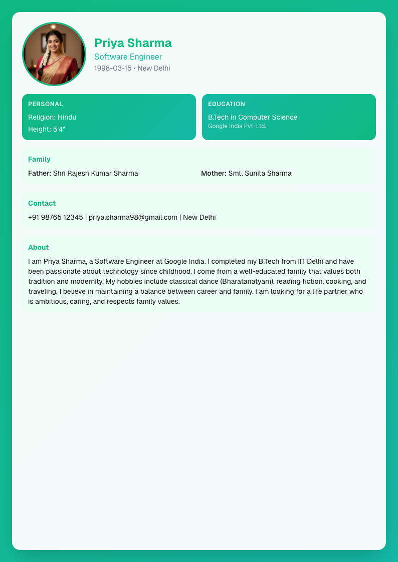 Forest Magic - Marriage Biodata Template Design