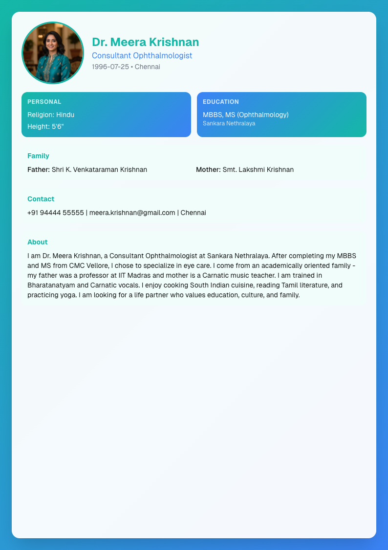 Ocean Breeze - Marriage Biodata Template Design