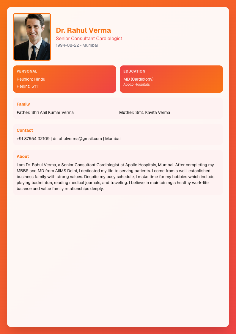 Sunset Vibes - Marriage Biodata Template Design